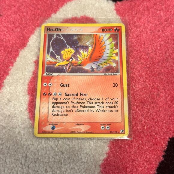 Ho-Oh #27 – Pokémon EX Unseen Forces – Holo – Mint - Picture 2 of 4
